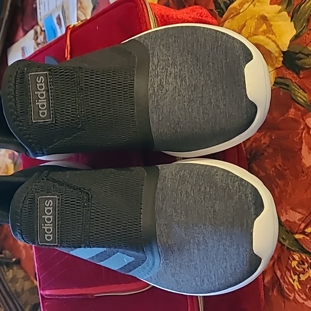 Nike Gray Sneakers and Adidas Black Slip-Ons 6 1/5 And 7